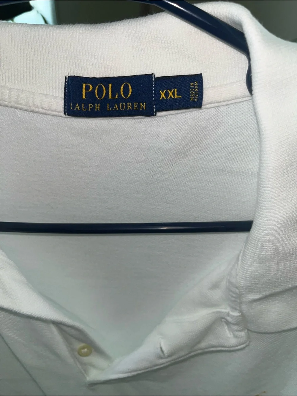 Polo by Ralph Lauren White to Aqua Ombre Short Sleeve Polo